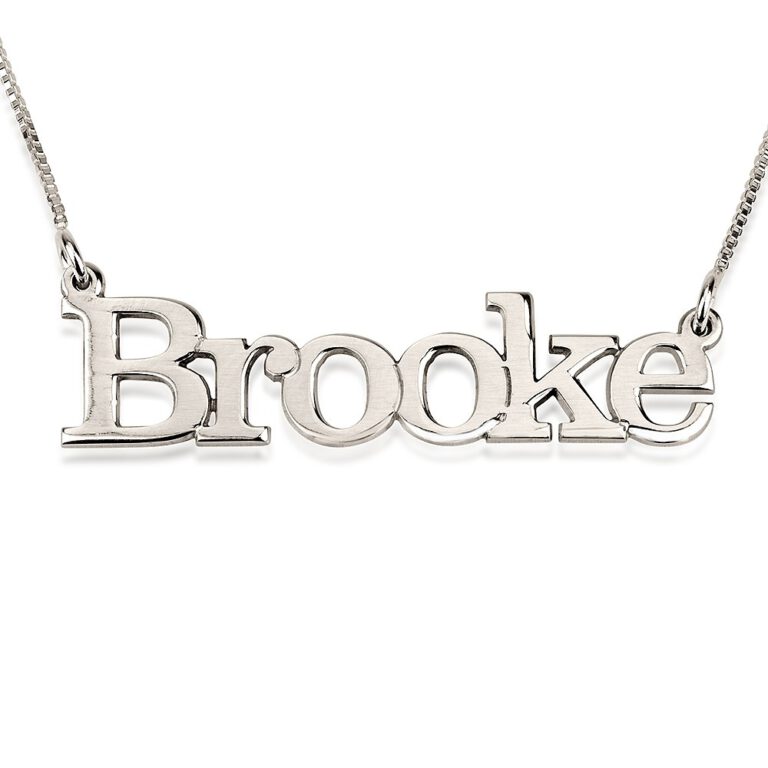 Cartoon Style Name Necklace