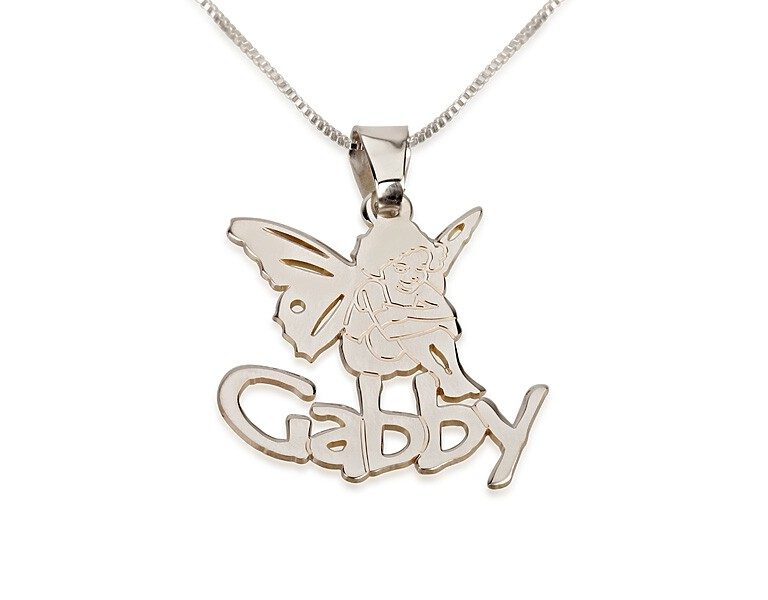 Angel Pendant With Name