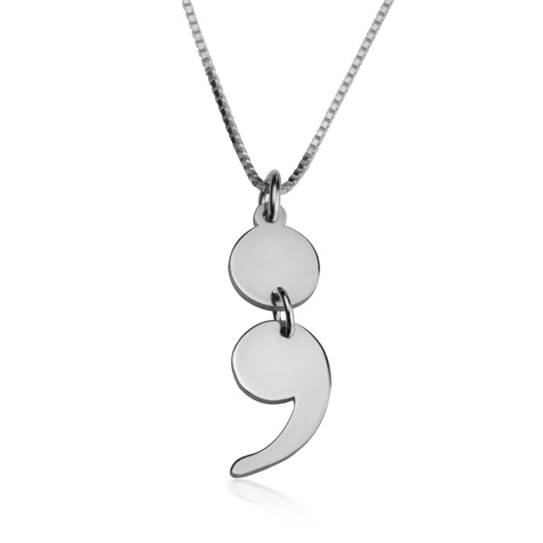 Semicolon Necklace