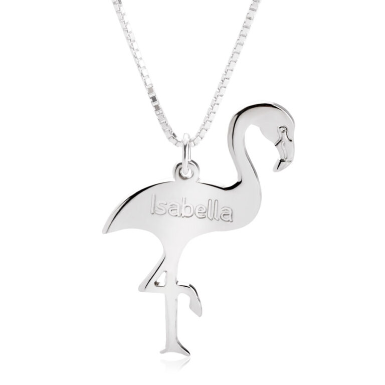 Personalized Flamingo Necklace