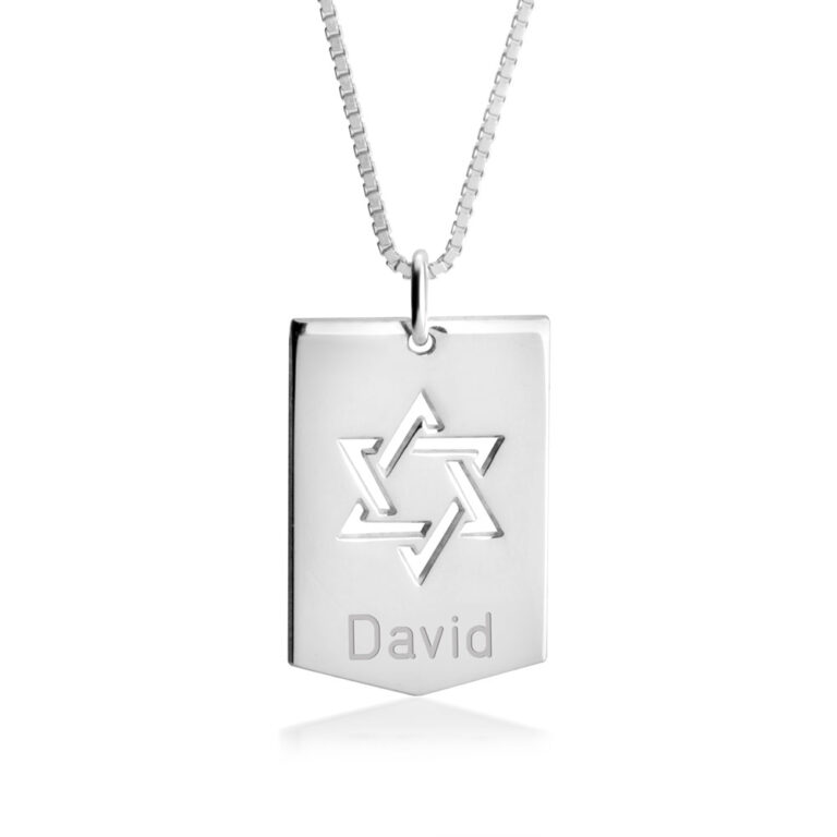 Star of David Shield Necklace