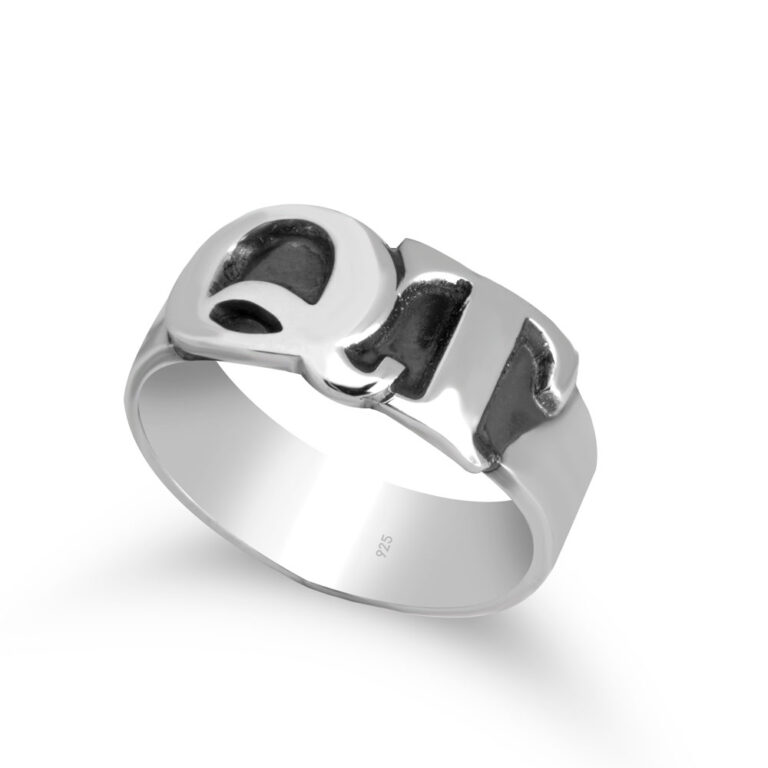 Personalized Signet Ring with Two Initials