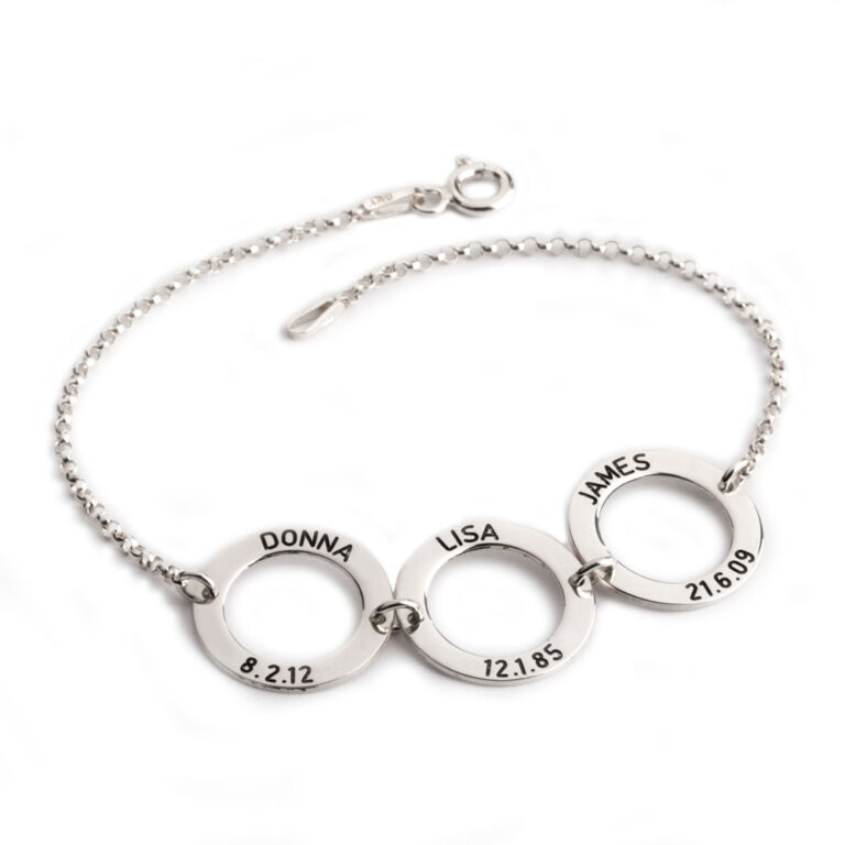 Personalized Disc Bracelet for Mom