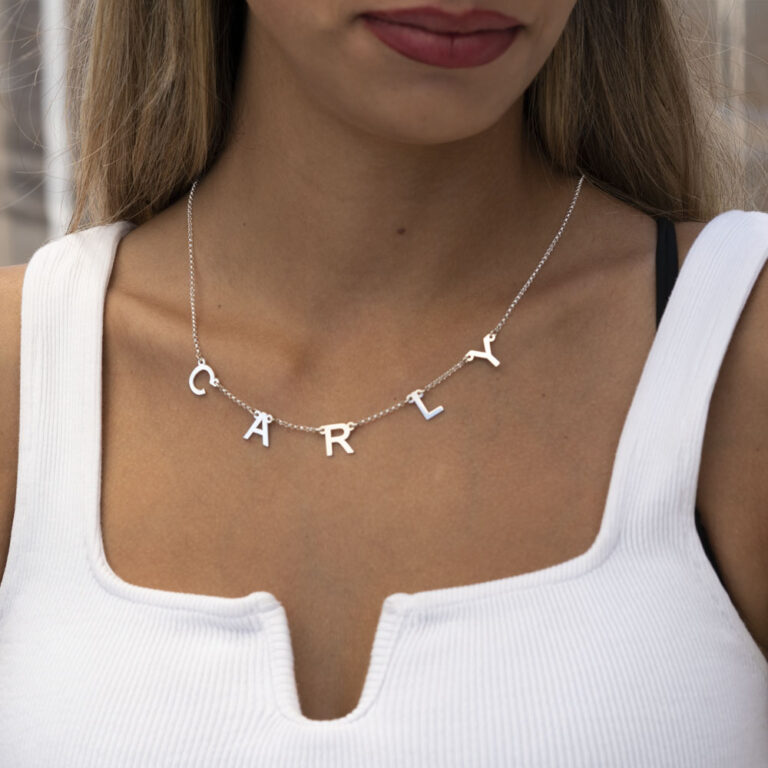 Spaced Letter Necklace