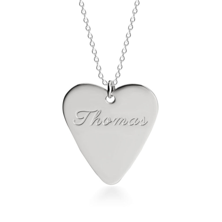 Heart Shaped Guitar Pick Necklace