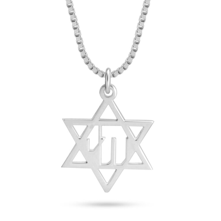 Chai Star of David Necklace 